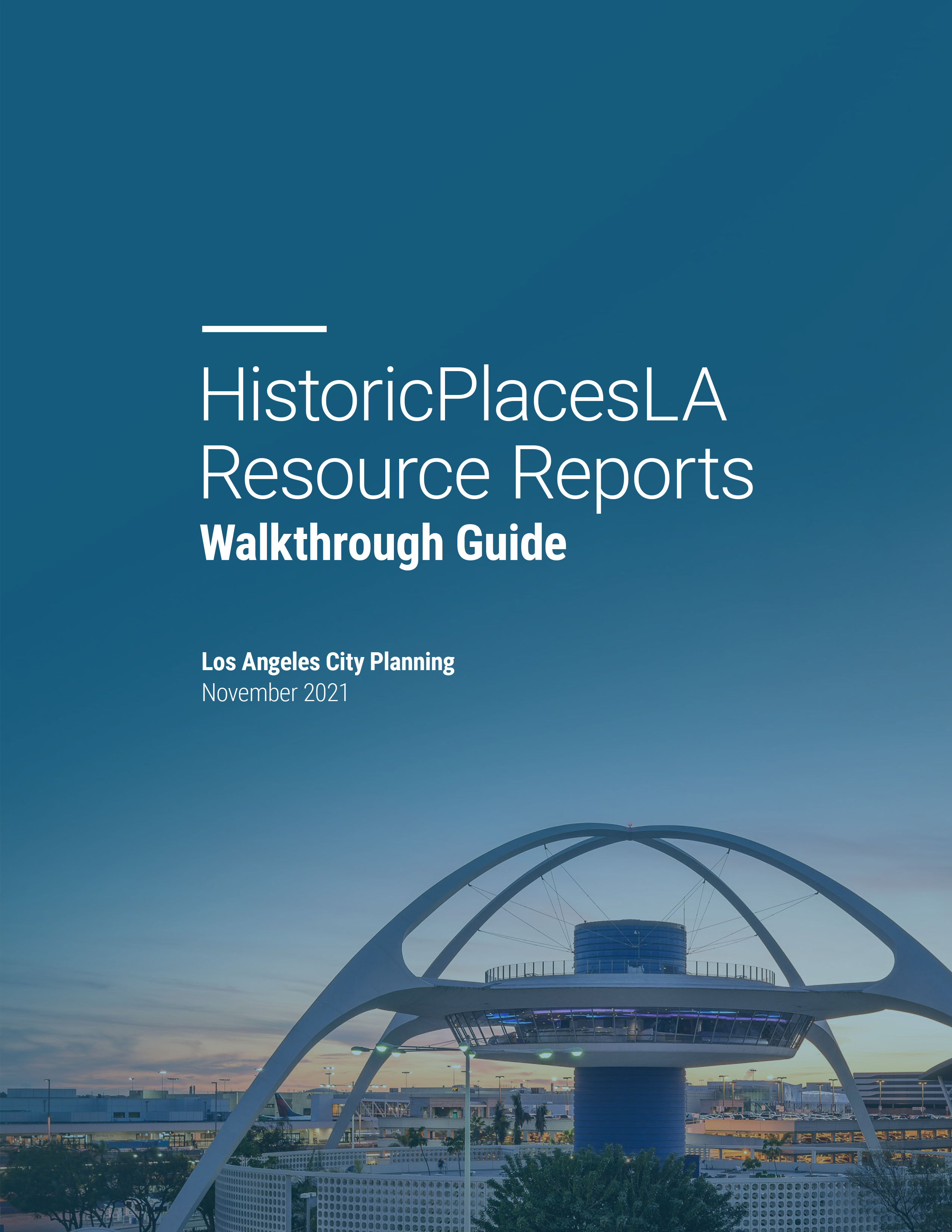 Resource Reports Walkthrough Guide